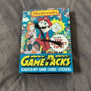 Vintage Nintendo Game Packs Full Box. Individual packs are unopened. 48 packs.